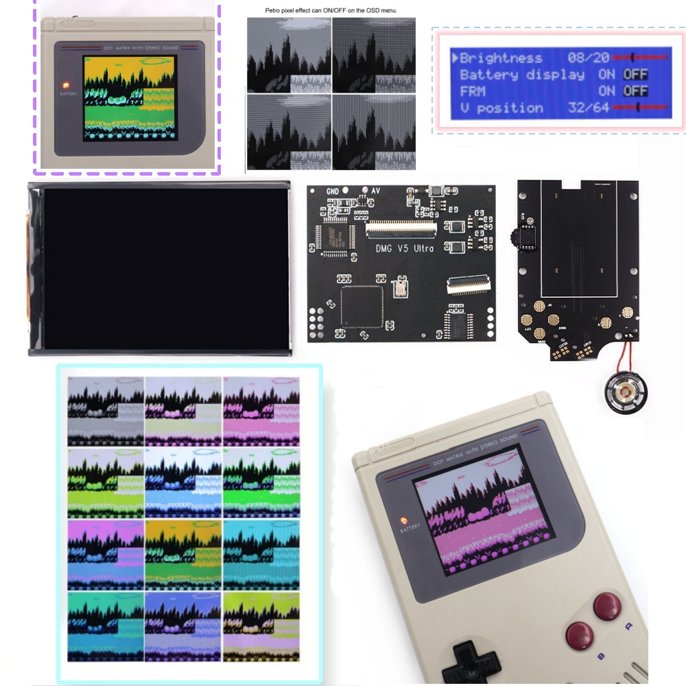 Lcd Screen Arcade - 36 Kleuren Veranderende Modus RIPS Scherm