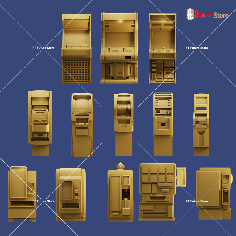 Arcade Game Vending Machine - 3D Print 1/64 Arcade Game Zelfbedieningsautomaat