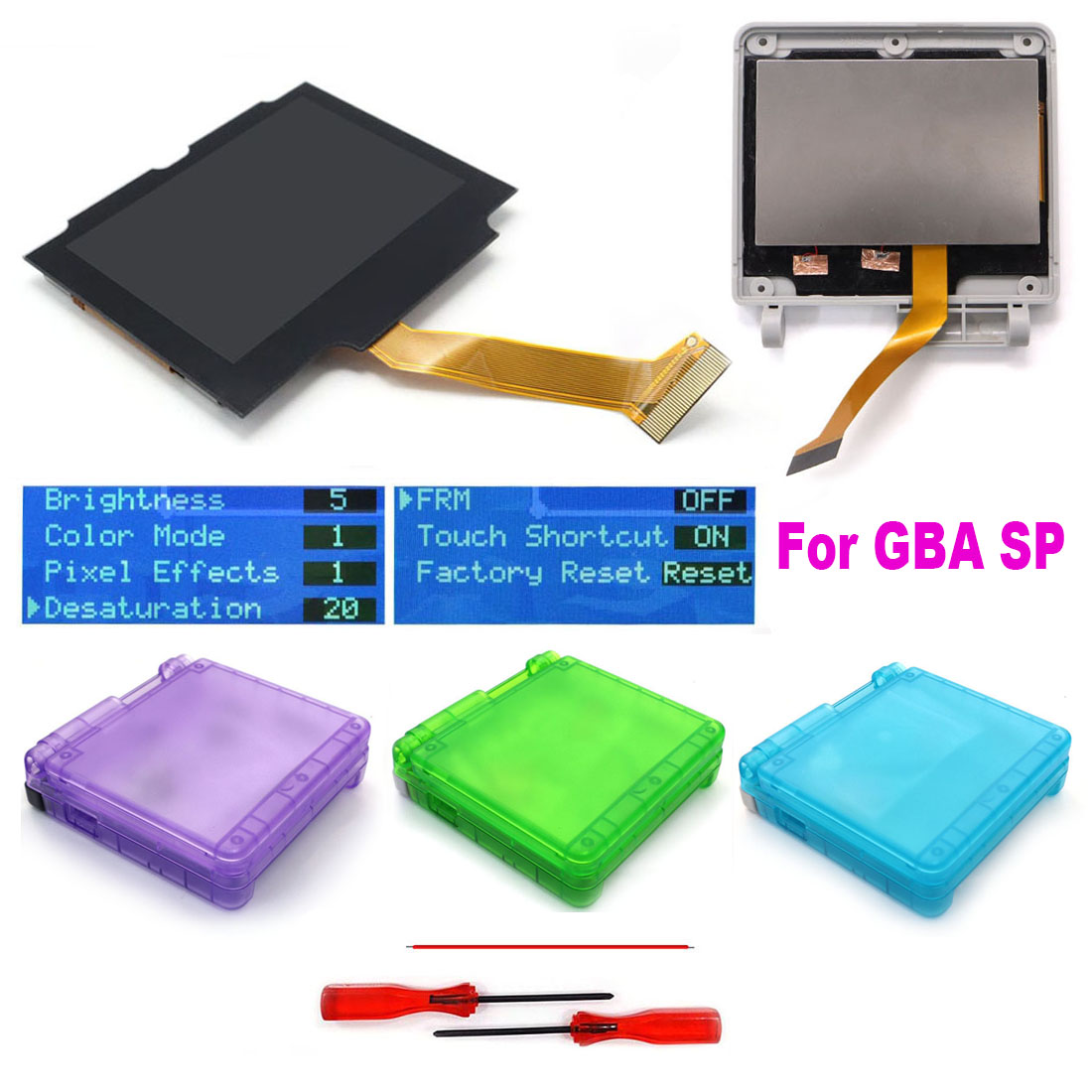 Lcd Screen Arcade - HISPEEDIDO Voor GBA SP IPS V5